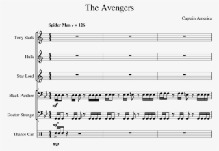 The Avengers Sheet Music For Trumpet, Trombone, Percussion - The Avengers