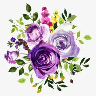 Go To Image - Purple Rose Flower Png