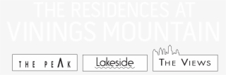 The Residences At Vinings Mountain Logo White And Black - Honest Trailer Starring