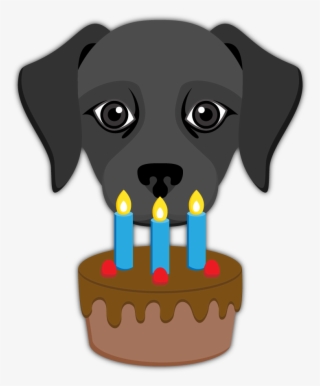 Black Labrador Emoji - Black Labrador Black Dog Emoji