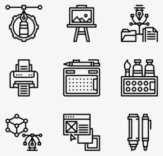 Clip Black And White Stock Paint Icons Transparent PNG - 600x564 - Free ...