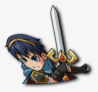 Marth Half Sticker - Sticker
