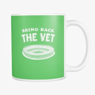 Bring Back The Vet Kelly Green Coffee Mug - Veterans Stadium