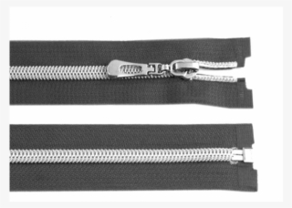 Nylon Coil Zipper With Silver Teeth 80 Cm Open-end - Zipper