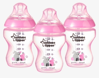 3x9oz Deco Bottles Girl - Tommee Tippee Closer To Nature 9-ounce Feeding Bottles