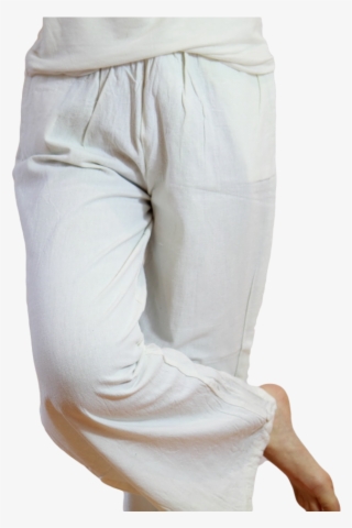 Ladies' Wide Leg Casual Linen Pants White Fairtrade - Pajamas