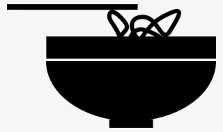 Png File Svg - Bowl Of Noodles Silhouette