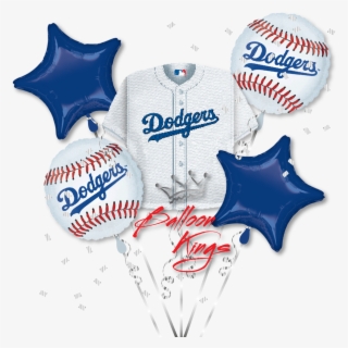 Los Angeles Dodgers Bouquet - 18" Mlb Los Angeles Dodgers Baseball Balloon - Mylar
