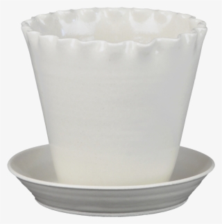 Ceramic White Pot Silo Full V=1540484095 - Saucer
