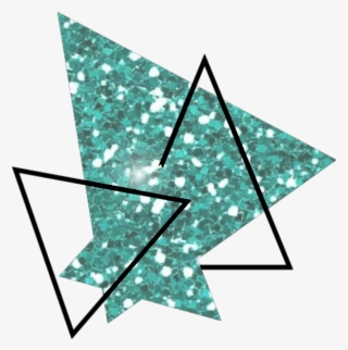 Kpop Geometric Geometry Glitter Green Triangles - Kpop Geometric Png