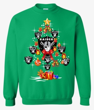 Oakland Raiders Christmas Tree Sweatshirt - Shirt