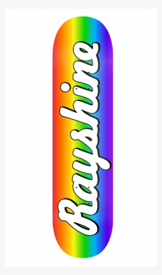 Rayshine Brand Rainbow Gradient Medium Concave Deck - Graphic Design