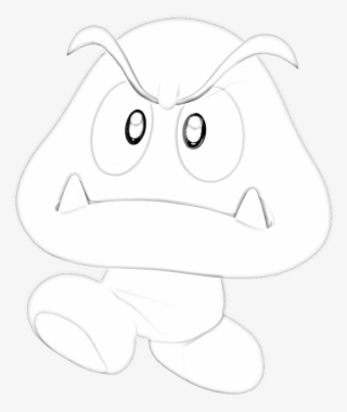 Drawn Goomba - Cartoon