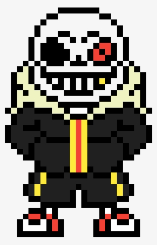 Undertale Au Wiki - Underfell Sans Pixel Art Grid, HD Png Download ,  Transparent Png Image - PNGitem