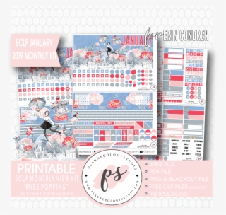 Miss Poppins January 2019 Monthly View Kit Digital - Brochure
