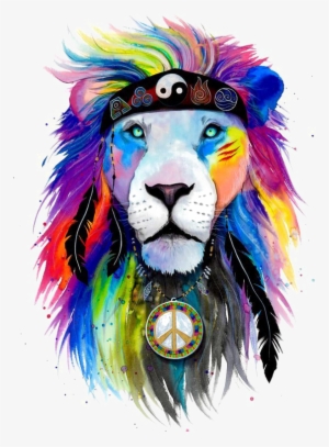 T-shirt Lion Art Drawing - Ganja Love