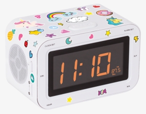 Dual Radio Alarm Clock Rr30bcunicornstick Bigben Kids - Unicorn Alarm Clock Digital