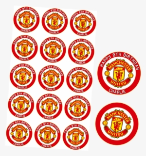 Manchester United Football Club Or (30x - Merry Christmas Foil Stickers