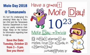 Upcoming Events - Happy Mole Day