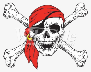 Pirate Skull Red Bandana