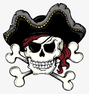 Skull And Bones Skull And Crossbones Piracy Clip Art - Pasco High School Pirates