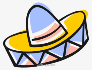 Mexican Hat Royalty Free Vector Clip Art Illustration - Chapeu Mexicano Png