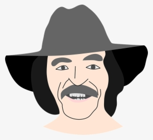 Mexican, Hat, Gaucho, Man, Moustache, Pilgrim, Happy - Fedora