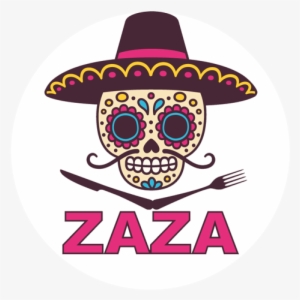 Zaza Mexican Restaurant 1095 Bald Eagle Dr 970-5205 - Cartoon Mexican Skull
