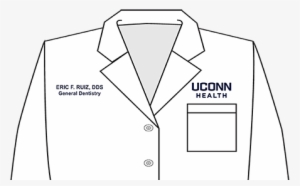 Uconn Health Laboratory Coat Example - Dentist White Coat Name