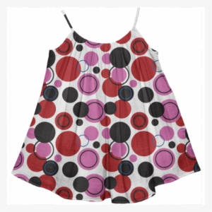 Pink, Red, Blue, And Black Polka Dots Dress $60 - Polka Dot