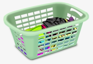Folding Laundry Basket - Clip Art Laundry Basket
