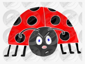 Grouchy Ladybug Clipart