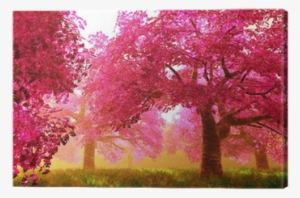 Mysterious Cherry Blossom Trees Canvas Print • Pixers® - Postmaster By Rabindranath Tagore