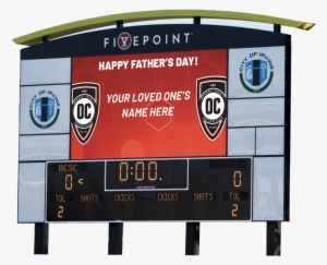 Happy Father's Day Message - Scoreboard