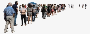 People Standing In Line Png - People Standing Png