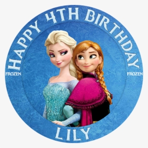 Frozen Elsa & Anna - Frozen Cup Cake Toppers Png
