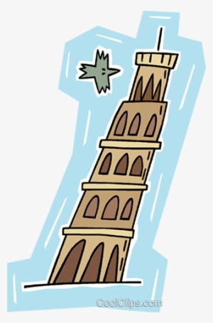leaning tower of pisa royalty free vector clip art