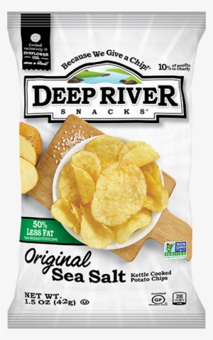 Kettle Cooked Potato Chips - Deep River Chips Sea Salt