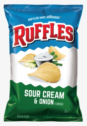 Ruffles® Sour Cream & Onion Flavored Potato Chips - Ruffles Chips Sour Cream And Onion