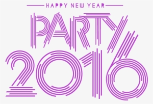 Happy New Year 2016 Party Text Design - New Year Party Text Png