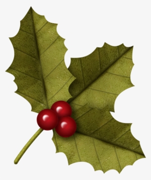 Leaves Clipart Christmas - Christmas Leaf