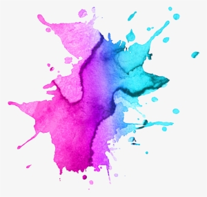 Paint Splatter Pink Blue Brightfreetoedit - Pink And Purple Splatter