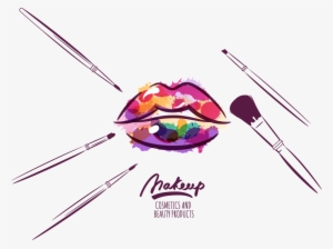 Cosmetics Makeup Brush Make Up Artist Illustration - Eye Make Up Png
