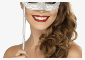 Masquerade Mask On Stick Jokers Masquerade - Hairstyles For Masked Ball