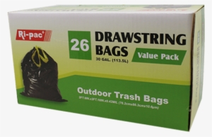 30gl/26ct Outdoor Trash Bag - Bin Bag