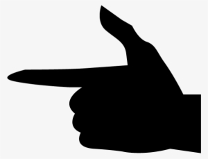 View All Images-1 - Pointing Hand Back Silhouette Png