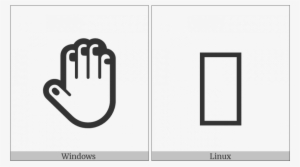 Raised Back Of Hand On Various Operating Systems - Sign