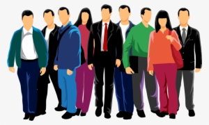 Euclidean Vector People Crowd - Crowd People Vector Png