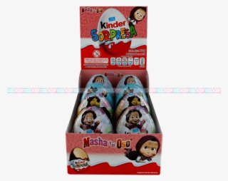 Ferrero Huevo Kinder Masha Y El Oso 12/8 Ferrero - Kinder Surprise 3 Eggs & Toys Inside 60g