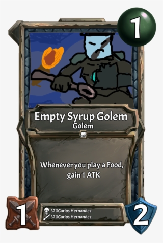 [card] Empty Syrup Golem - Cartoon